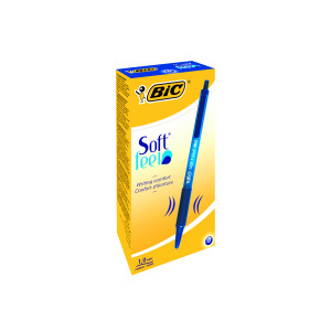 Bic+SoftFeel+Clic+Retractable+Ballpoint+Pen+Blue+%28Pack+of+12%29+837398