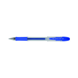 Q-Connect+Quick+Dry+Gel+Pen+Medium+Blue+%28Pack+of+12%29+KF00679