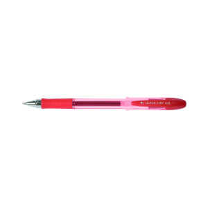 Q-Connect+Quick+Dry+Gel+Pen+Medium+Red+%2812+Pack%29+KF00680