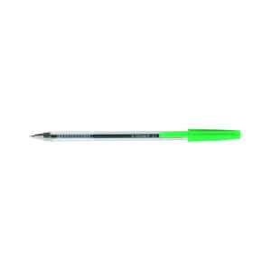Q-Connect+Ballpoint+Pen+Medium+Green+%28Pack+of+20%29+KF34045
