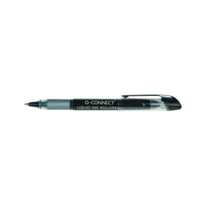 Q-Connect+Liquid+Ink+Rollerball+Pen+Fine+Black+%28Pack+of+10%29+KF50139