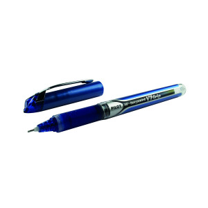 Pilot+V7+Hi-Tecpoint+Grip+Liquid+Ink+Pen+Blue+%28Pack+of+12%29+1031012003