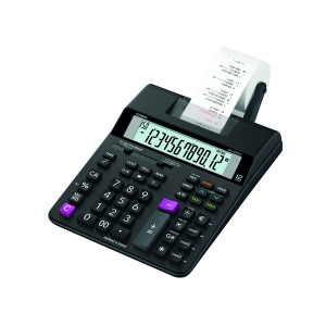 Casio+HR-200RCE+Printing+Calculator+Desktop+Black+HR-200RCE-W-EC