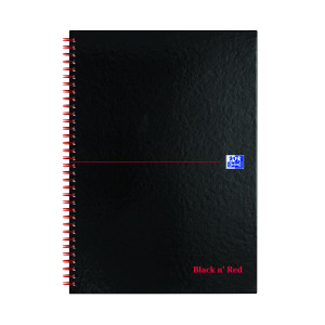 Black+n%26apos%3B+Red+Wirebound+Hardback+Notebook+5mm+Square+A4+%28Pack+of+5%29+100080201