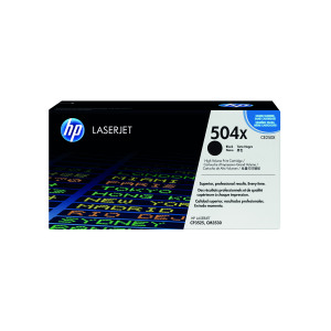 HP+504X+Black+High+Yield+Laserjet+Toner+Cartridge+CE250X