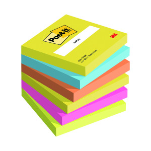 Post-It+Colour+Notes+76x76mm+100+Sheets+Assorted+%28Pack+of+6%29+654-TFENN