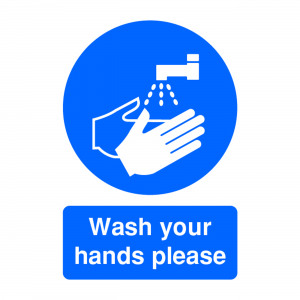 Safety+Sign+Wash+Your+Hands+Please+A5+PVC+MD05851R