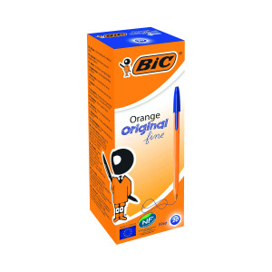 Bic+Orange+Fine+Ballpoint+Pen+Blue+%2820+Pack%29+1199110111