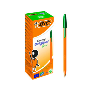 Bic+Orange+Fine+Ballpoint+Pen+Green+%28Pack+of+20%29+1199110113