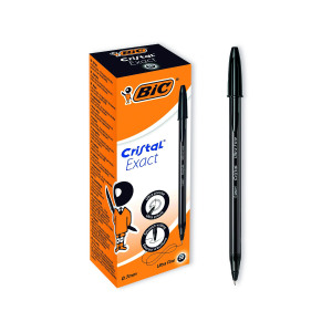 Bic+Cristal+Ballpoint+Pens+Ultra+Fine+0.7mm+Black+%2820+Pack%29+992603