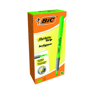 BIC+Highlighter+Grip+Green+%2812+Pack%29+811932