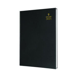 Collins+A4+Desk+Diary+Day+Per+Page+Black+2025+44-99.25