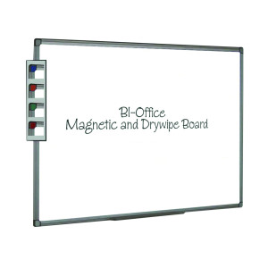 Bi-Office+Aluminium+Finish+Magnetic+Whiteboard+600x450mm+MB0406186