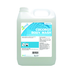 2Work+Coconut+Body+Wash+Mild+Formula+5+Litre+Bulk+Bottle+2W01072