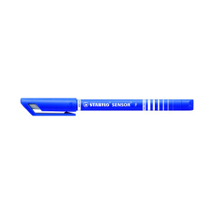 Stabilo+Sensor+Cushion+Tip+Fineliner+Pen+Blue+%28Pack+of+10%29+189%2F41
