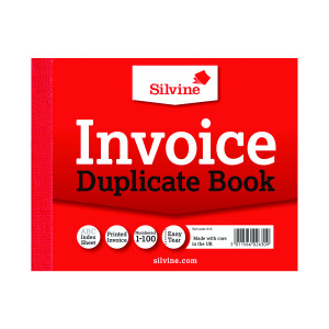 Silvine+Duplicate+Invoice+Book+102x127mm+%2812+Pack%29+616