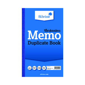 Silvine+Carbonless+Duplicate+Memo+Book+210x127mm+%286+Pack%29+701-T
