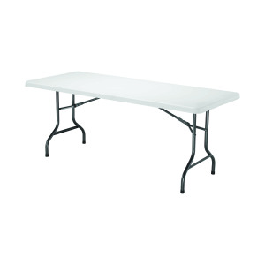 Jemini+Rectangular+Folding+Table+1830x760x740mm+White+KF72330