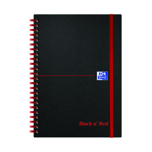 Black+n%26apos%3B+Red+Wirebound+Ruled+Polypropylene+Notebook+140+Pages+A5+%28Pack+of+5%29+100080140