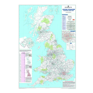 Map+Marketing+UK+Postcode+Areas+Laminated+Map+BIPA