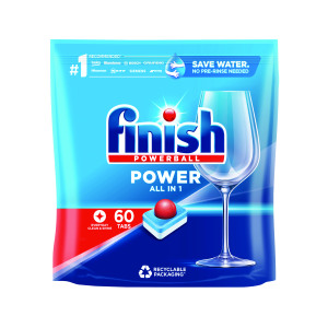 Finish+Powerball+Dishwasher+Tablets+Power+All+in+1+Max+Original+%28Pack+of+60%29+3206592%2FSINGLE
