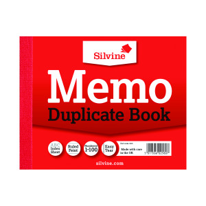 Silvine+Duplicate+Memo+Book+102x127mm+%2812+Pack%29+603