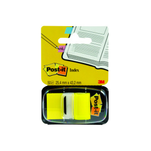 Post-it+Index+Tabs+25mm+Yellow+%28600+Pack%29+680-5