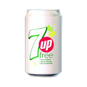 7+Up+Free+Lemon+and+Lime+Carbonated+Canned+Soft+Drink+330ml+%28Pack+of+24%29+402049