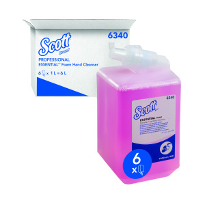 Kleenex+Aqua+Foam+Hand+Soap+Refill+Pink+1+Litre+%286+Pack%29+6340