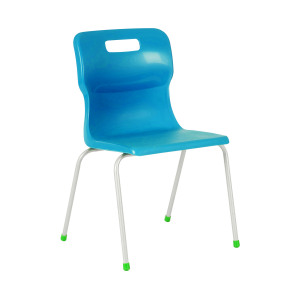 Titan+4+Leg+Classroom+Chair+497x495x820mm+Blue+KF72195