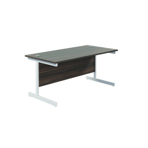 Jemini+Single+Rectangular+Desk+1600x800x730mm+Grey+Oak%2FWhite+KF801312