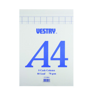 Vestry+8-Column+Accountancy+Pad+A4+CV2064