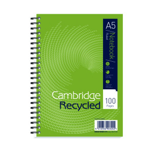 Cambridge+Ruled+Recycled+Wirebound+Notebook+100+Pages+A5+%285+Pack%29+400020509