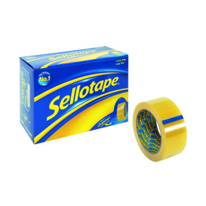 Sellotape+Original+Golden+Tape+48mmx66m+%286+Pack%29+1443304