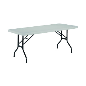 Jemini+Rectangular+Folding+Table+1210x600x740mm+White+KF72328