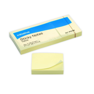 Initiative+Sticky+Notes+38+x+51mm+1.5x2+Inches+Yellow+%2812+Pack%29