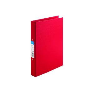 Initiative+Polypropylene+Coated+Board+2+Ring+Binder+25mm+Capacity+A4+Red+%2810+Pack%29