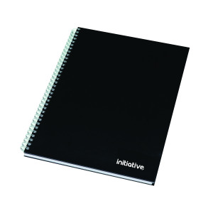 Initiative+Hardback+Twinwire+Bound+Notebook+A4+Feint+Ruled+Perforated+70gsm+160+pages+%285+Pack%29