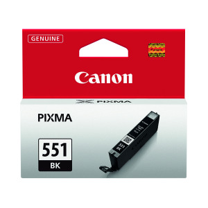 Canon+CLI-551BK+Inkjet+Cartridge+Black+6508B001