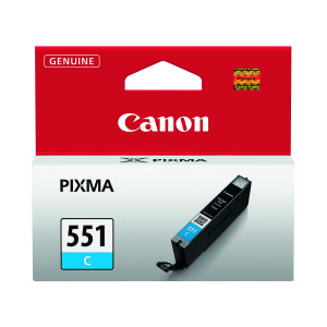 Canon+CLI-551C+Inkjet+Cartridge+Cyan+6509B001