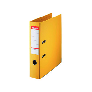 Esselte+75mm+Lever+Arch+File+Polypropylene+A4+Yellow+%28Pack+of+10%29+48061