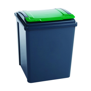 VFM+Recycling+Bin+With+Lid+50+Litre+Green+384288