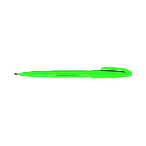 Pentel+Sign+Pen+Fibre+Tip+Green+%28Pack+of+12%29+S520-D