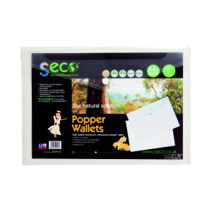 Stewart+Superior+Eco+Biodegradable+Wallet+A4+Clear+%285+Pack%29+30085-CL