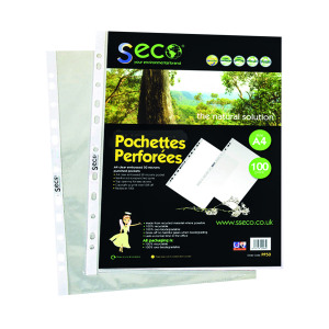 Stewart+Superior+Eco+Punch+Pocket+Clear+%28100+Pack%29+PP50
