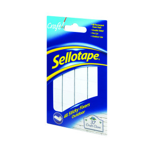 Sellotape+Sticky+Fixers+Outdoor+20mm+x+20mm+%2848+Pack%29+783895