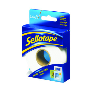 Sellotape+Sticky+Fixer+Permanent+Strip+25mm+x+3m