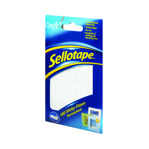 Sellotape+Sticky+Fixers+Permanent+12mmx25mm+%28140+Pack%29+1445422