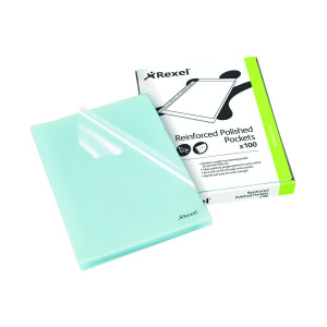 Rexel+Cut+Flush+Folder+Polypropylene+A4+Clear+%28Pack+of+100%29+12215