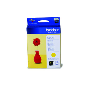 Brother+LC121Y+Inkjet+Cartridge+Multipack+Yellow+LC121Y